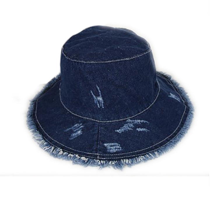 磨邊牛仔洗水漁夫帽定制