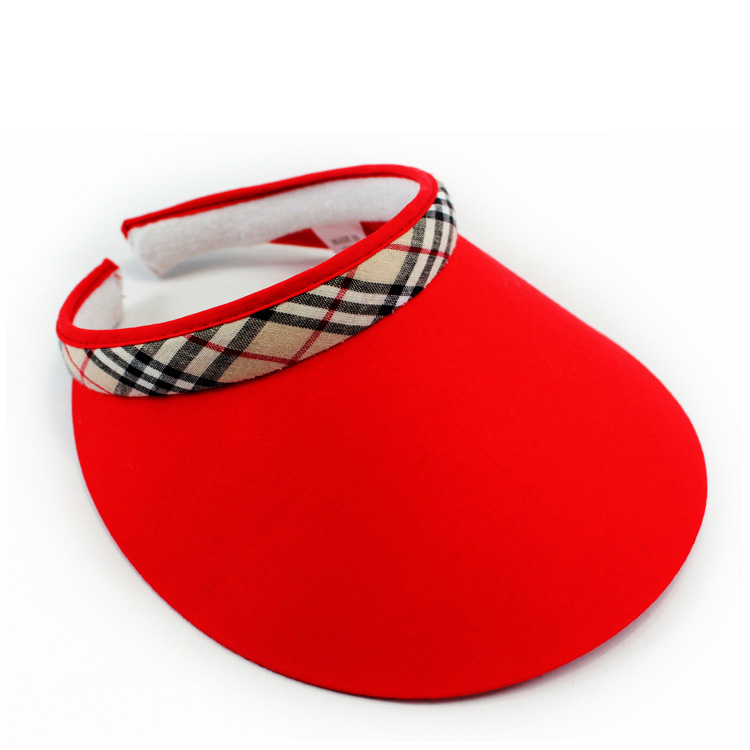 夏季可卷防曬空頂帽定制