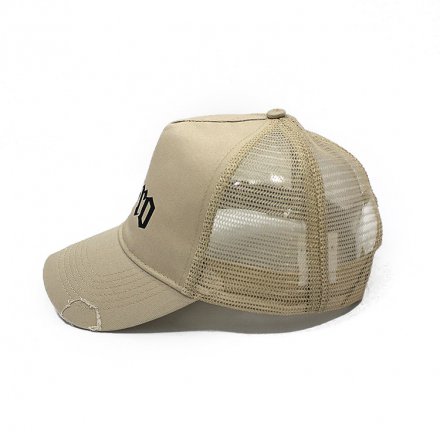 棒球做舊洗水網帽定制