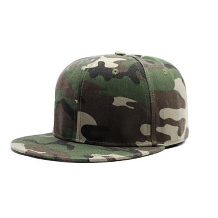 軍迷迷彩平沿帽定制