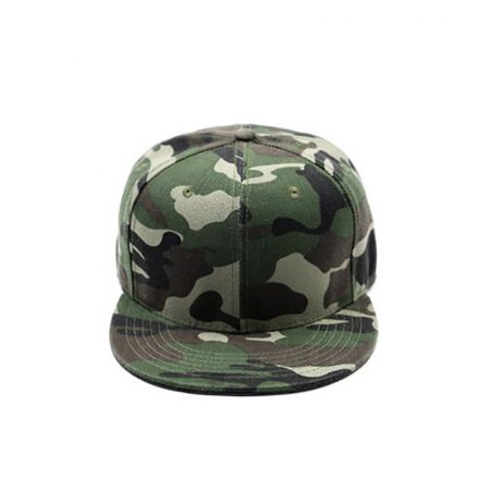 軍迷迷彩平沿帽定制