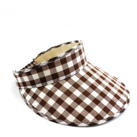 格子布純棉太陽帽定制