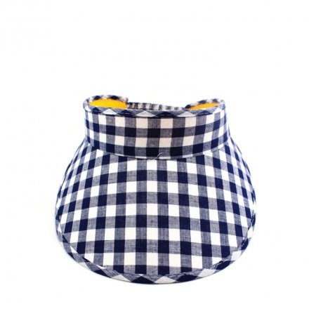 格子布純棉太陽帽定制