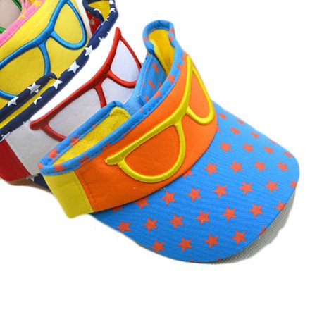 印花兒童遮陽(yáng)空頂帽定制