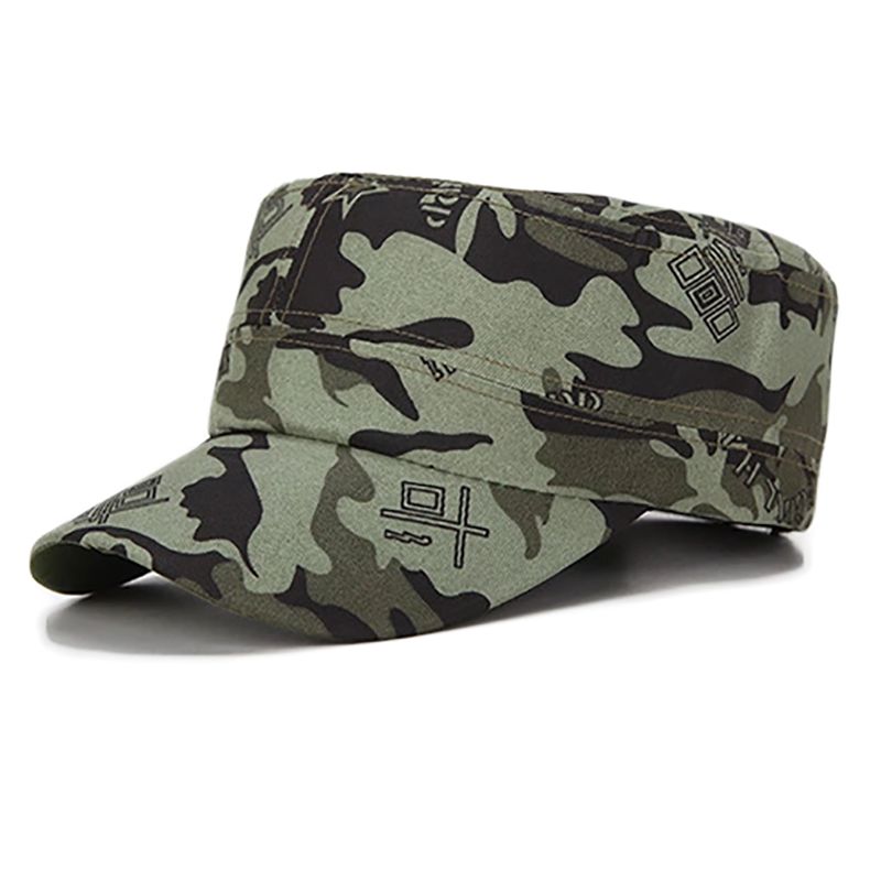 訂做個性平頂軍帽-平頂帽生產廠家