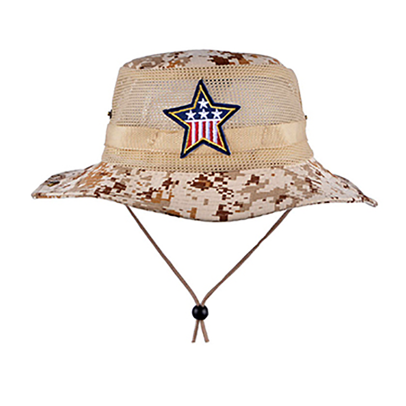 迷彩透氣休閑帽定制-休閑漁夫帽打樣