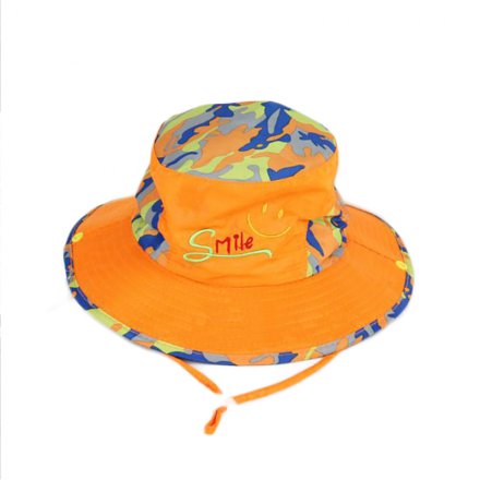 繡花防曬親子盆帽定制