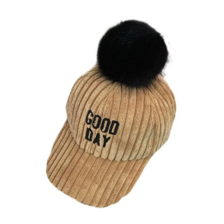 燈芯絨字母刺繡棒球帽定制