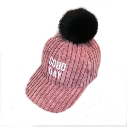 燈芯絨字母刺繡棒球帽定制