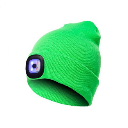 歐美熱銷帶燈針織功能帽定制