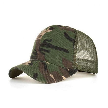 迷彩運動網帽定制-運動帽廠家打樣