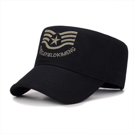 可刺繡LOGO洗水軍帽定制