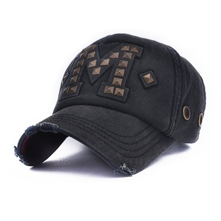 潮款鉚釘鴨舌帽定制