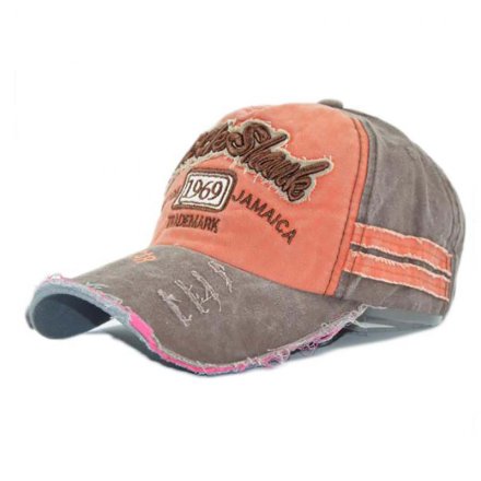 純棉磨邊套色洗水帽定制