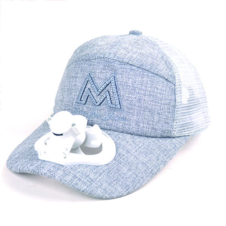 夏季遮陽防曬太陽能風(fēng)扇帽定做