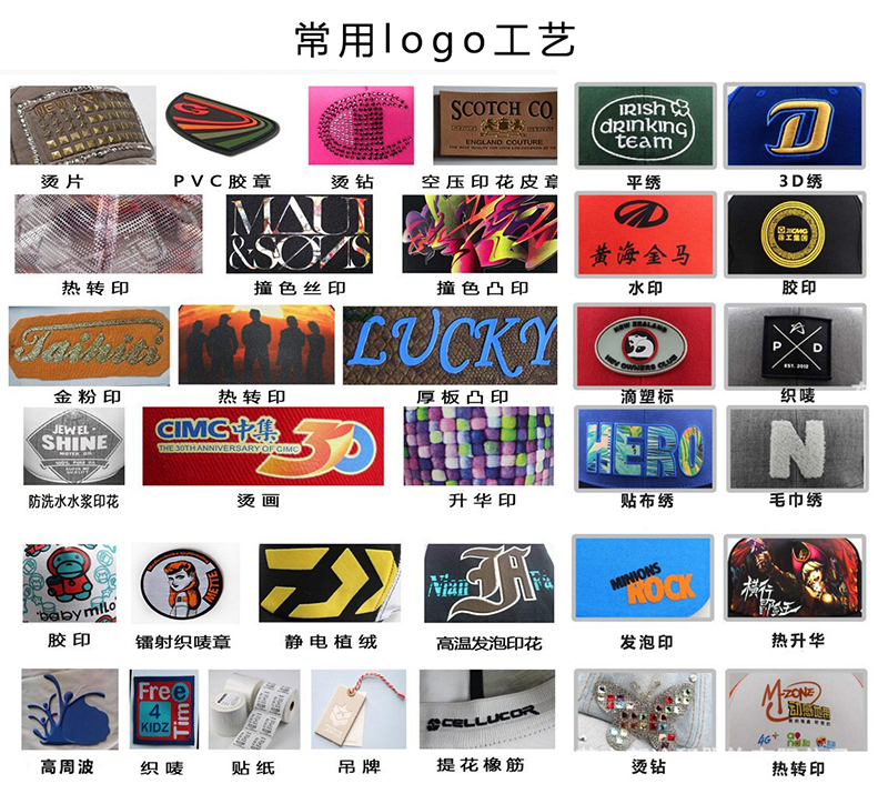 帽子logo工藝